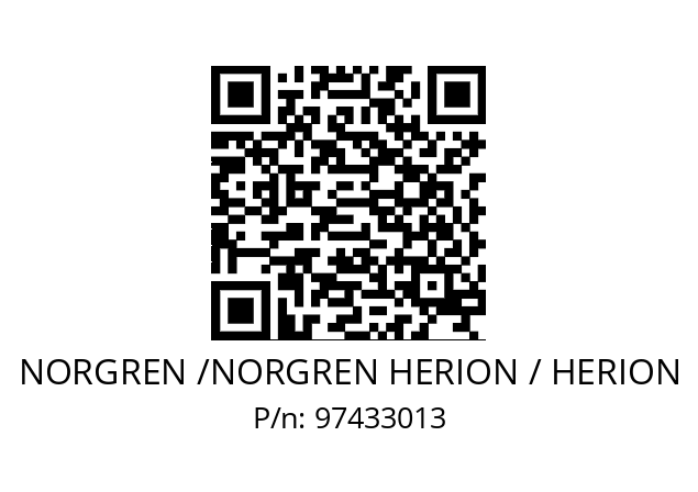   NORGREN /NORGREN HERION / HERION 97433013