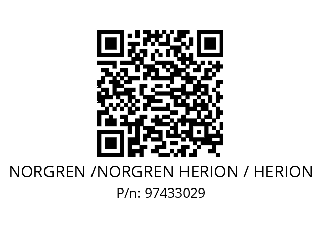   NORGREN /NORGREN HERION / HERION 97433029