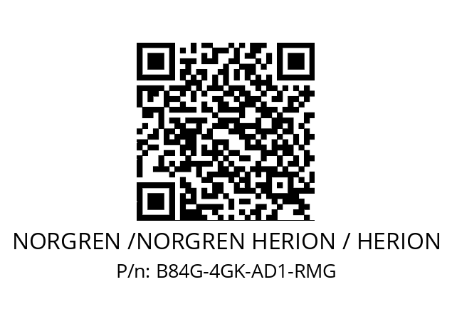 Filter regulator  NORGREN /NORGREN HERION / HERION B84G-4GK-AD1-RMG