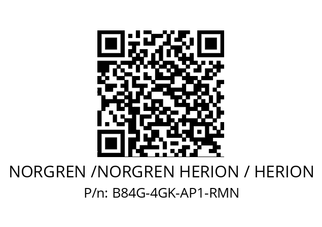 Filter regulator  NORGREN /NORGREN HERION / HERION B84G-4GK-AP1-RMN