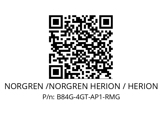 Filter regulator  NORGREN /NORGREN HERION / HERION B84G-4GT-AP1-RMG