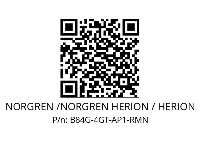 Filter regulator  NORGREN /NORGREN HERION / HERION B84G-4GT-AP1-RMN