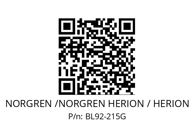   NORGREN /NORGREN HERION / HERION BL92-215G