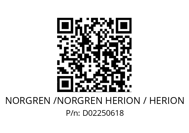 Fitting  NORGREN /NORGREN HERION / HERION D02250618