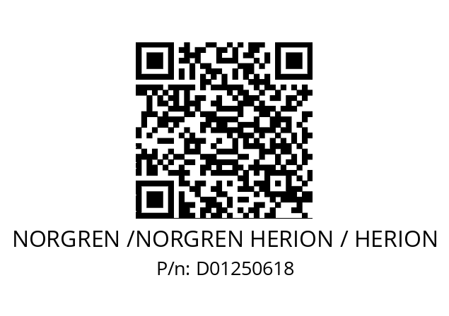 Fitting  NORGREN /NORGREN HERION / HERION D01250618