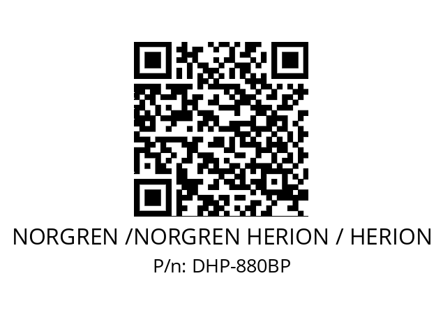   NORGREN /NORGREN HERION / HERION DHP-880BP