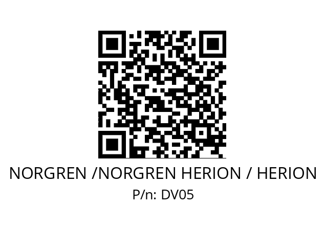   NORGREN /NORGREN HERION / HERION DV05