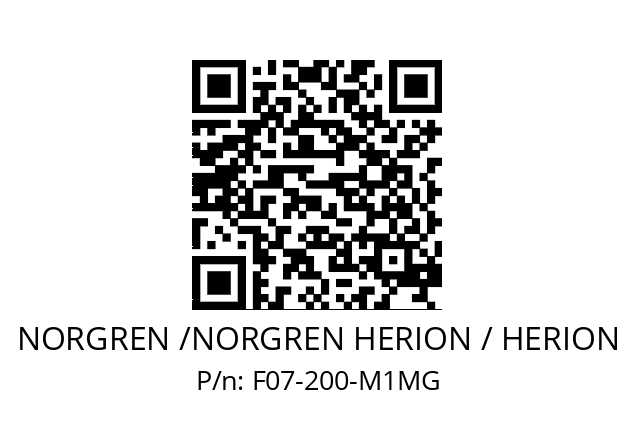 Filter  NORGREN /NORGREN HERION / HERION F07-200-M1MG