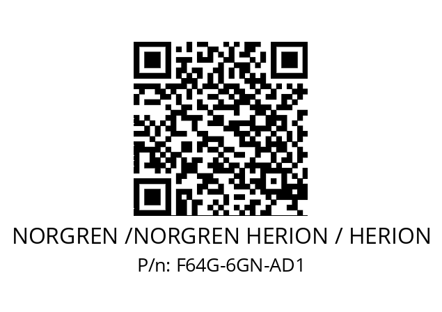 Filter  NORGREN /NORGREN HERION / HERION F64G-6GN-AD1