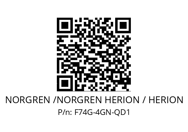 Filter  NORGREN /NORGREN HERION / HERION F74G-4GN-QD1