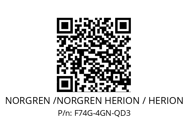 Filter  NORGREN /NORGREN HERION / HERION F74G-4GN-QD3