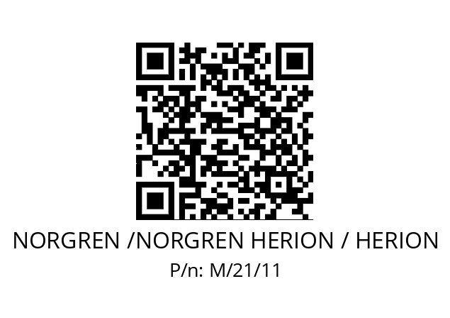   NORGREN /NORGREN HERION / HERION M/21/11