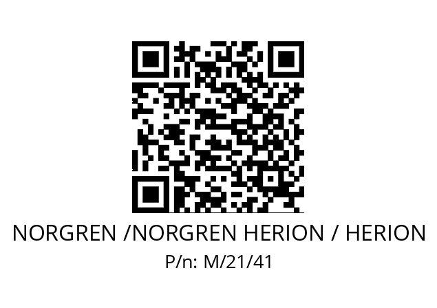   NORGREN /NORGREN HERION / HERION M/21/41