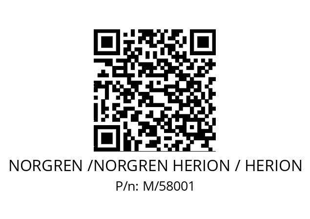   NORGREN /NORGREN HERION / HERION M/58001