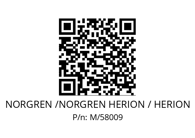   NORGREN /NORGREN HERION / HERION M/58009