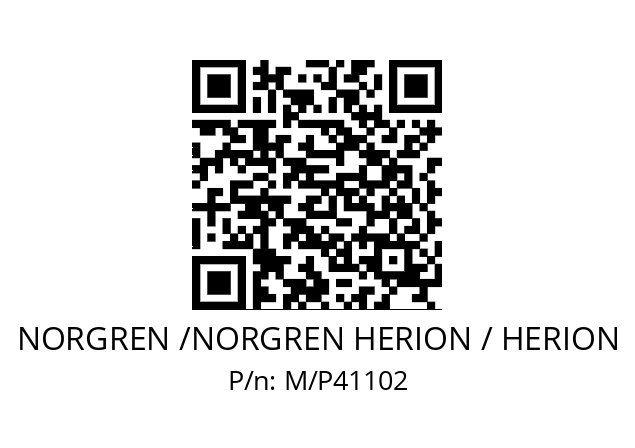   NORGREN /NORGREN HERION / HERION M/P41102