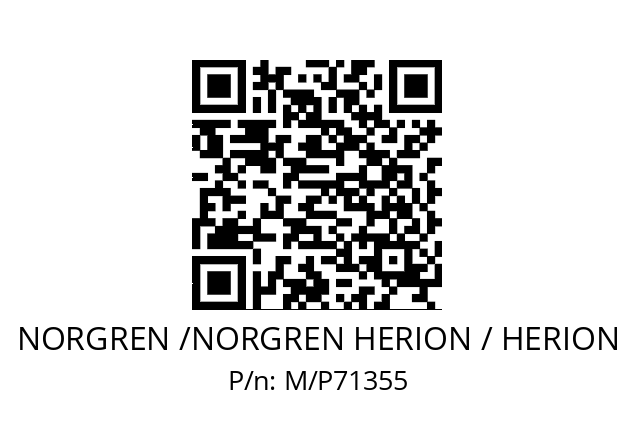   NORGREN /NORGREN HERION / HERION M/P71355