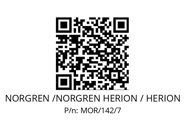   NORGREN /NORGREN HERION / HERION MOR/142/7