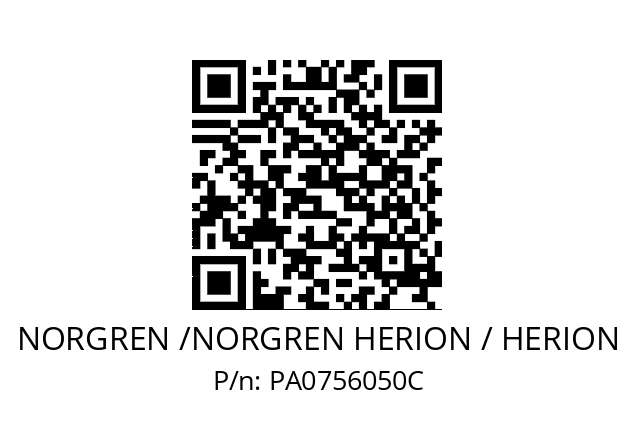   NORGREN /NORGREN HERION / HERION PA0756050C