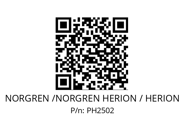   NORGREN /NORGREN HERION / HERION PH2502