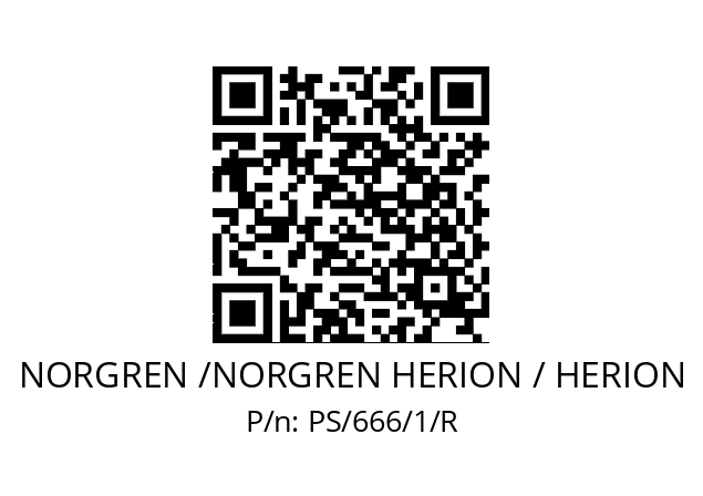   NORGREN /NORGREN HERION / HERION PS/666/1/R