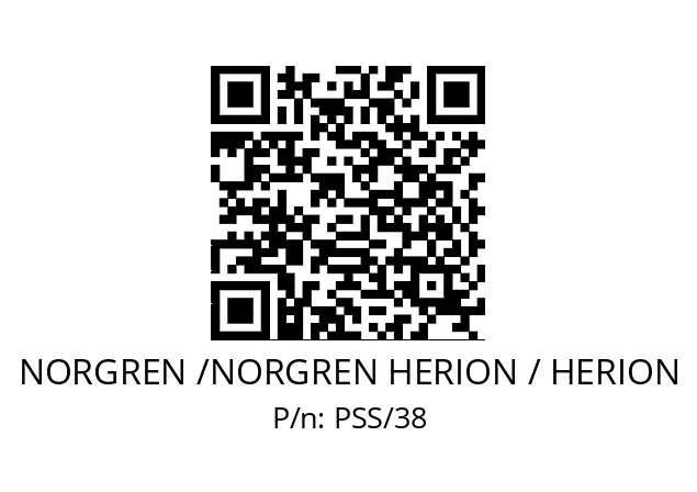   NORGREN /NORGREN HERION / HERION PSS/38