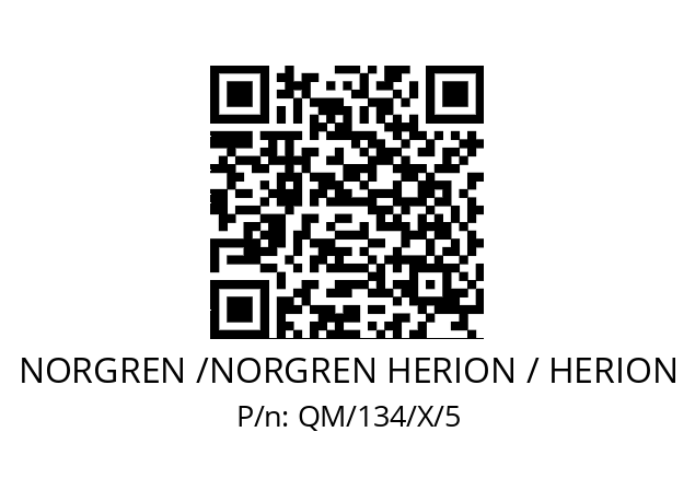   NORGREN /NORGREN HERION / HERION QM/134/X/5