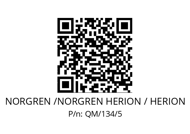   NORGREN /NORGREN HERION / HERION QM/134/5