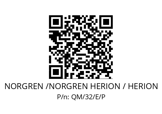   NORGREN /NORGREN HERION / HERION QM/32/E/P