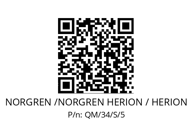   NORGREN /NORGREN HERION / HERION QM/34/S/5