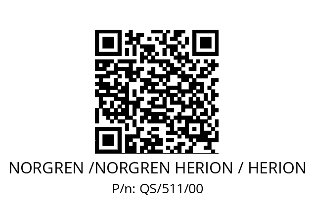   NORGREN /NORGREN HERION / HERION QS/511/00