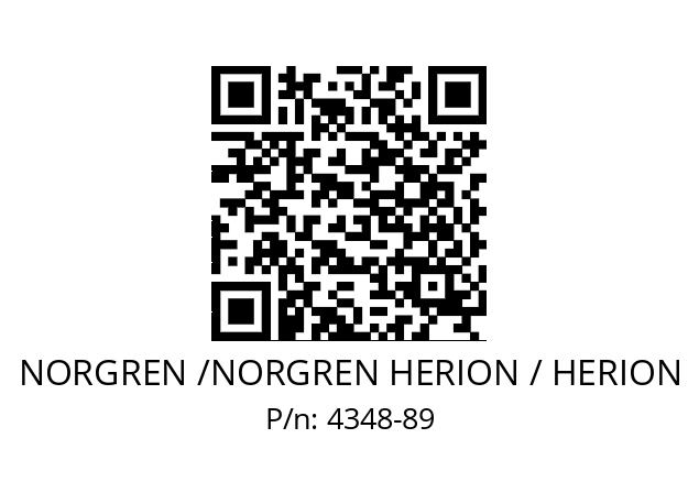   NORGREN /NORGREN HERION / HERION 4348-89