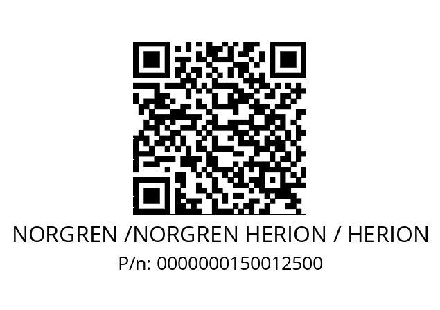   NORGREN /NORGREN HERION / HERION 0000000150012500