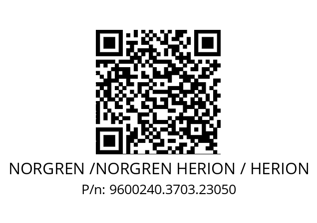   NORGREN /NORGREN HERION / HERION 9600240.3703.23050