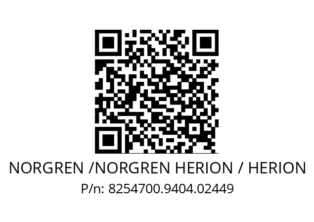   NORGREN /NORGREN HERION / HERION 8254700.9404.02449