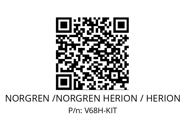 Pressure relief valve  NORGREN /NORGREN HERION / HERION V68H-KIT