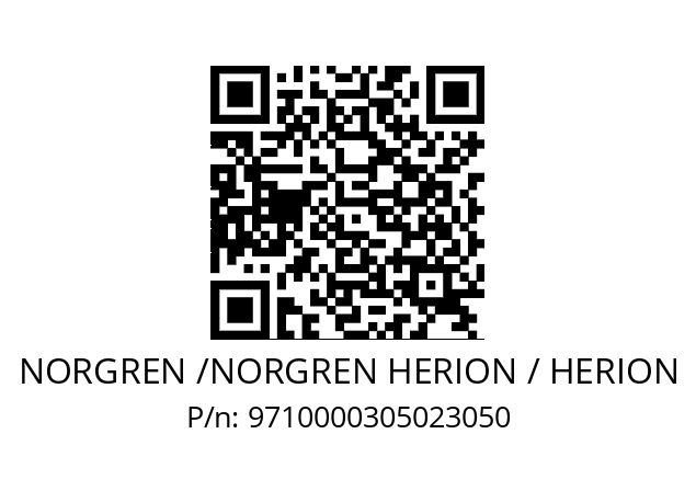   NORGREN /NORGREN HERION / HERION 9710000305023050