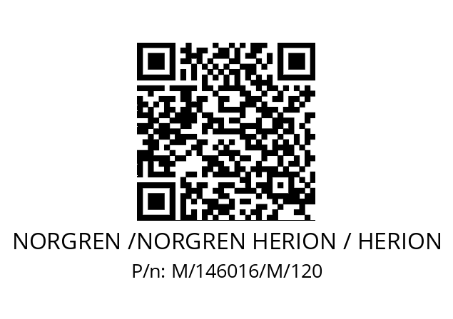   NORGREN /NORGREN HERION / HERION M/146016/M/120