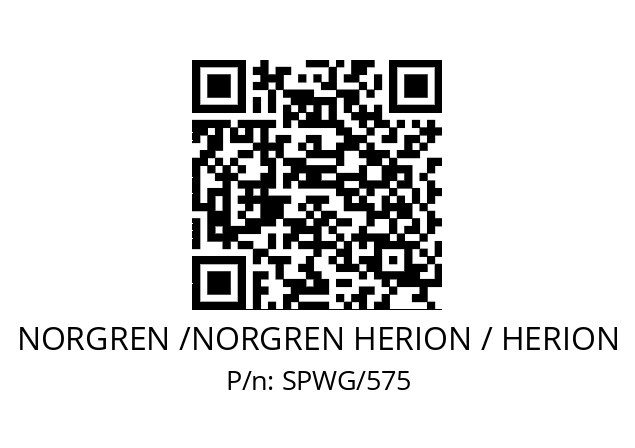   NORGREN /NORGREN HERION / HERION SPWG/575