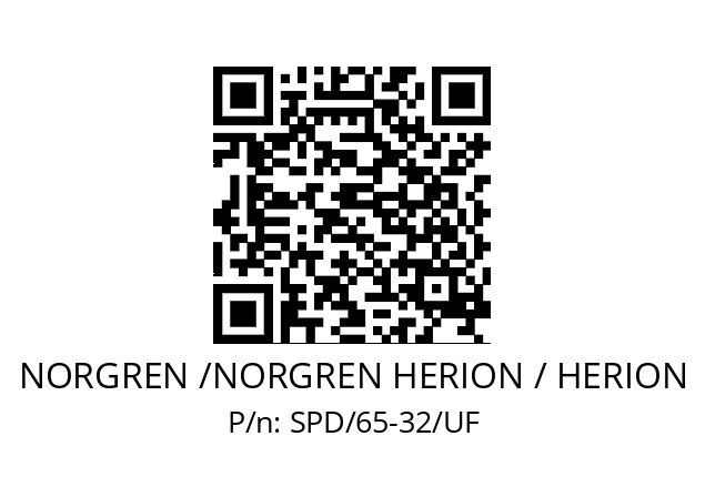   NORGREN /NORGREN HERION / HERION SPD/65-32/UF