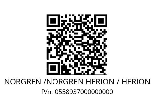   NORGREN /NORGREN HERION / HERION 0558937000000000