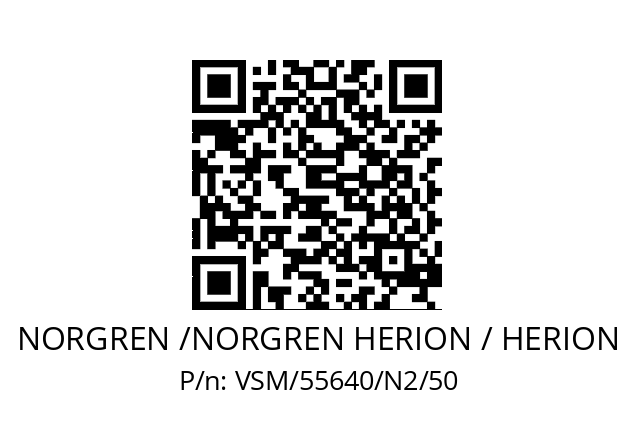   NORGREN /NORGREN HERION / HERION VSM/55640/N2/50