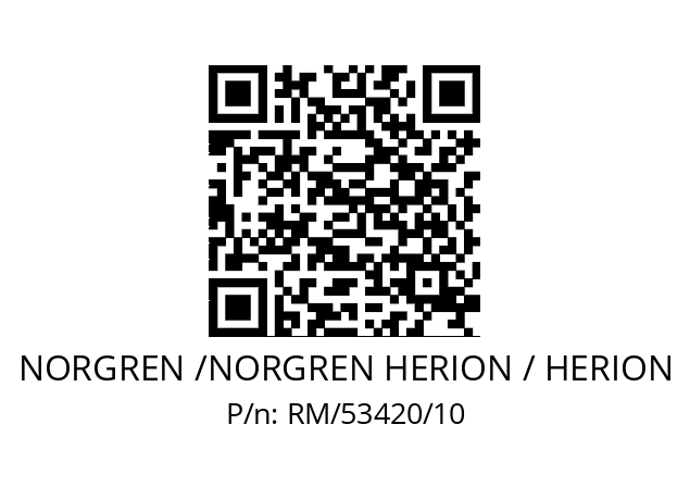   NORGREN /NORGREN HERION / HERION RM/53420/10