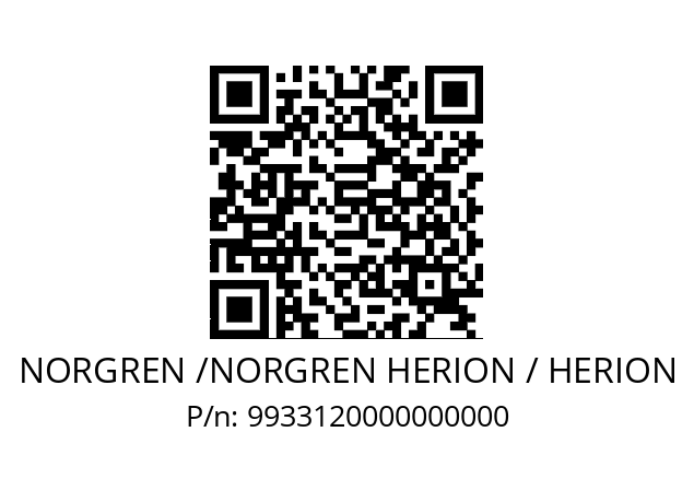   NORGREN /NORGREN HERION / HERION 9933120000000000