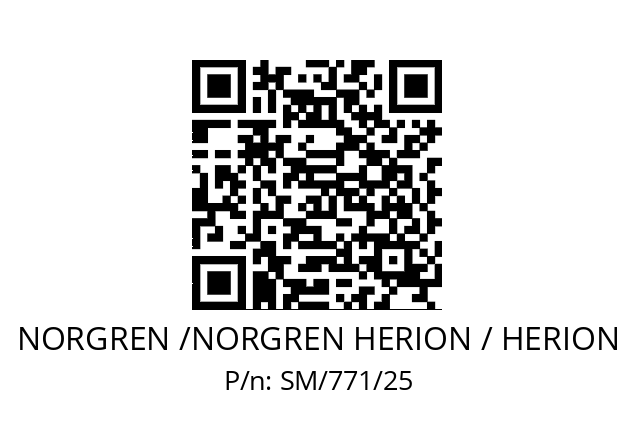   NORGREN /NORGREN HERION / HERION SM/771/25