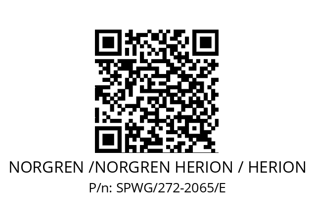   NORGREN /NORGREN HERION / HERION SPWG/272-2065/E