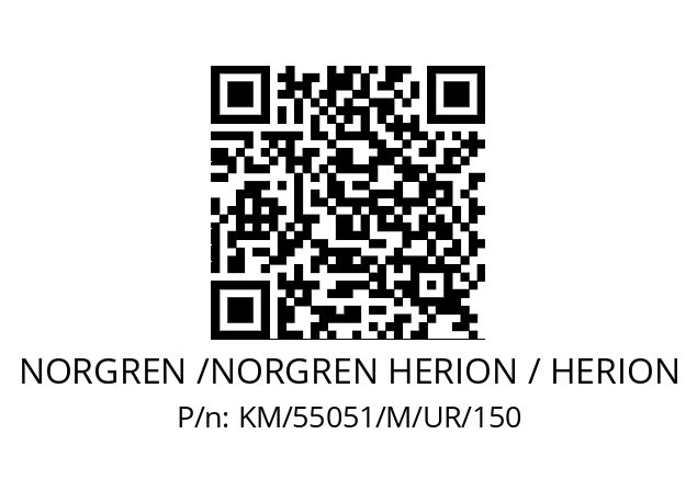   NORGREN /NORGREN HERION / HERION KM/55051/M/UR/150