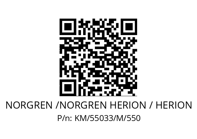   NORGREN /NORGREN HERION / HERION KM/55033/M/550