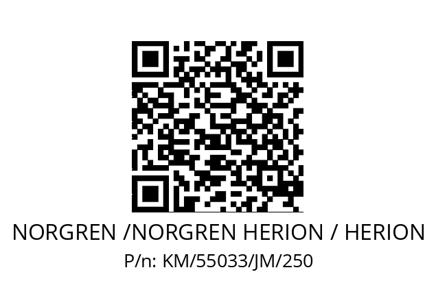   NORGREN /NORGREN HERION / HERION KM/55033/JM/250