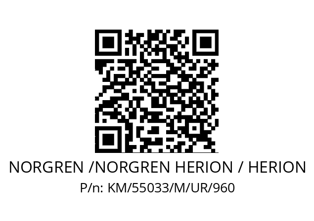   NORGREN /NORGREN HERION / HERION KM/55033/M/UR/960